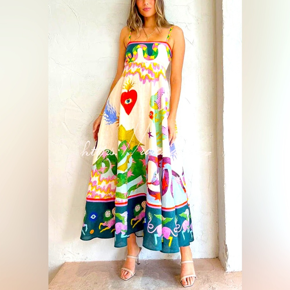 Graphic print dress